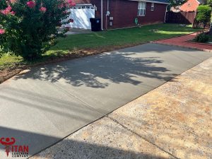 Concrete Driveway Addition in Nashville by Titan Concrete Company