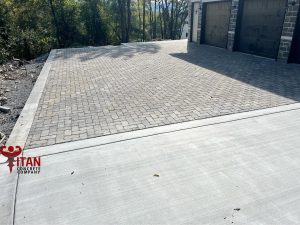 Concrete Driveway Addition in Nashville by Titan Concrete Company