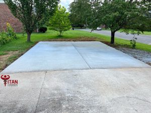 Concrete Driveway Addition in Nashville by Titan Concrete Company